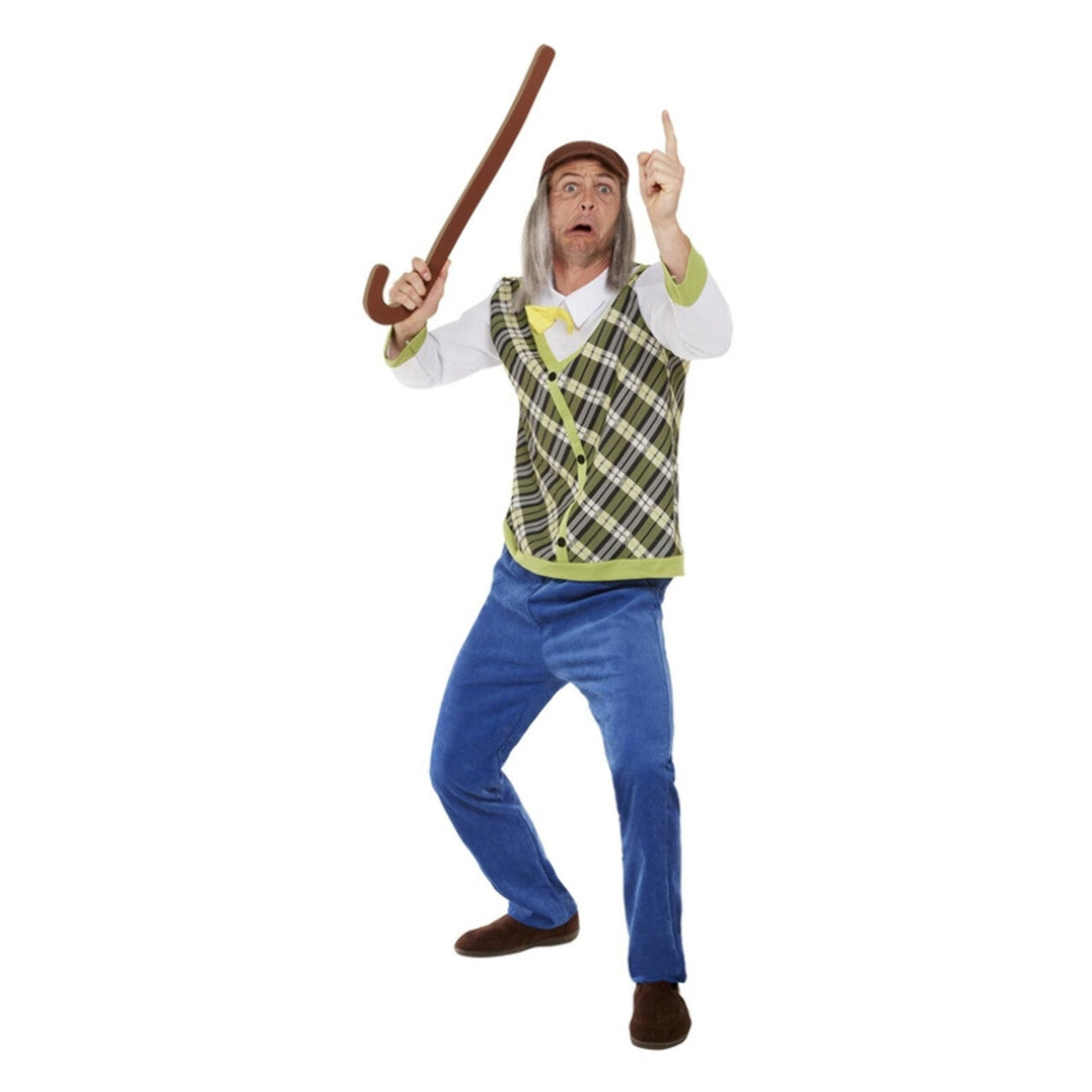 Op deze afbeelding zie je een Kostuums, van het merk Smiffy's. Oude Opa Kostuum Man