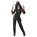 Luxus Cowboy Lady Mit Schädelmaske Damenkostüm