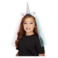 Regenbogen -Einhorn -Stirnband Mit Schleier