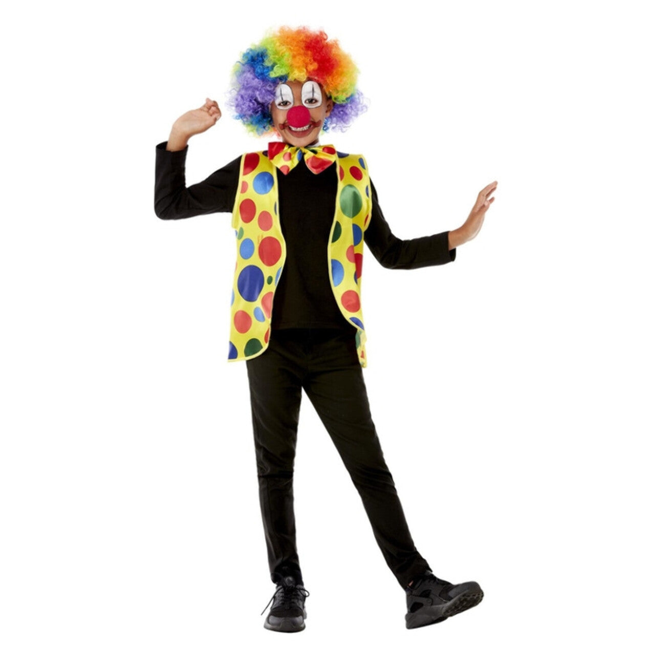 Op deze afbeelding zie je een Kostuums, van het merk Smiffy's. Traditionele Clown Set Kind Kostuum