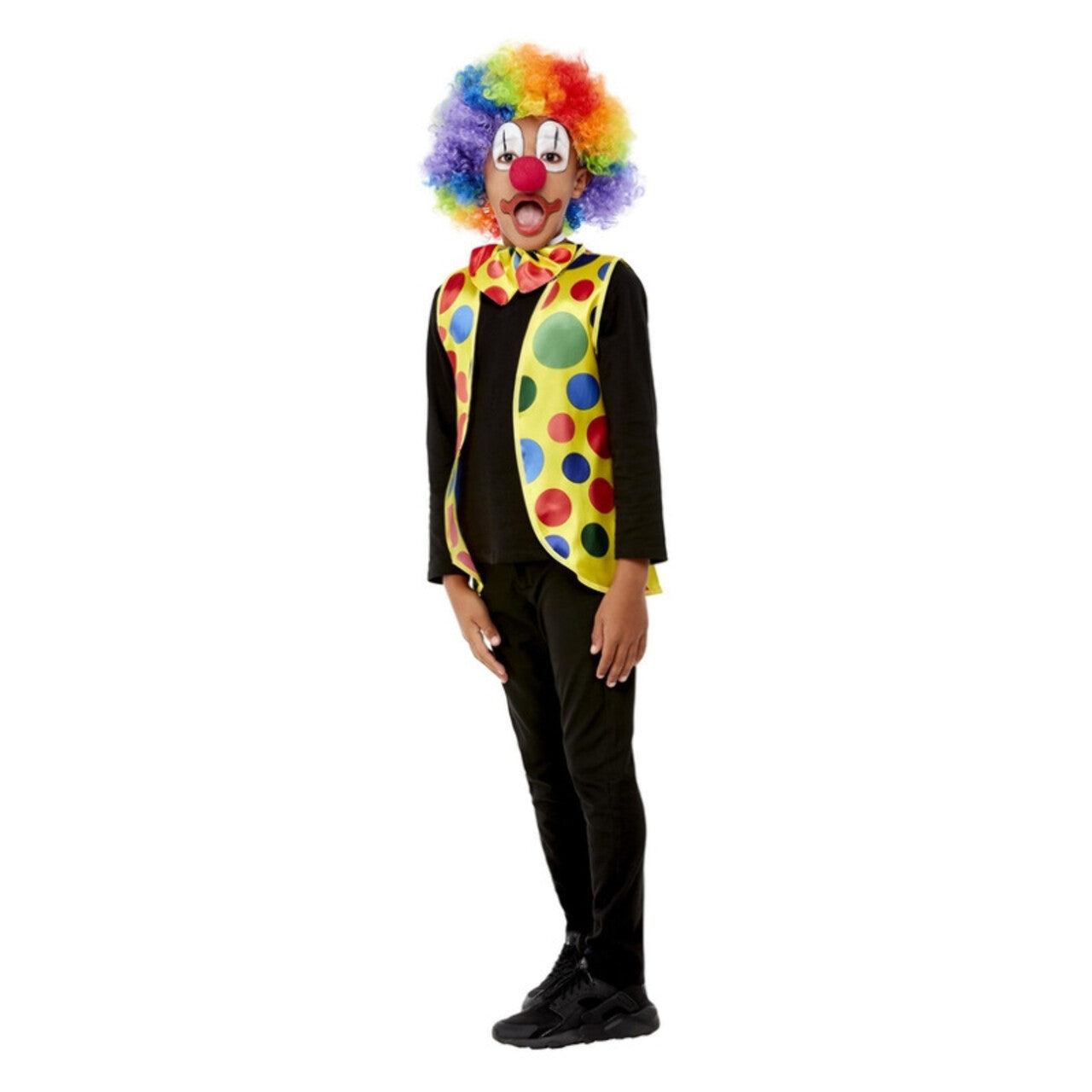 Op deze afbeelding zie je een Kostuums, van het merk Smiffy's. Traditionele Clown Set Kind Kostuum