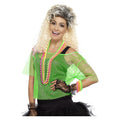 80er Neon-Grünes Netzshirt Damen