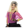 Neon Netzshirt 80er Pink Damen