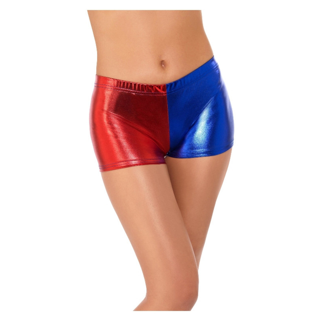Op deze afbeelding zie je een Kostuums, van het merk Smiffy's. Korte Rood Blauwe Harley Quinn Shorts Vrouw