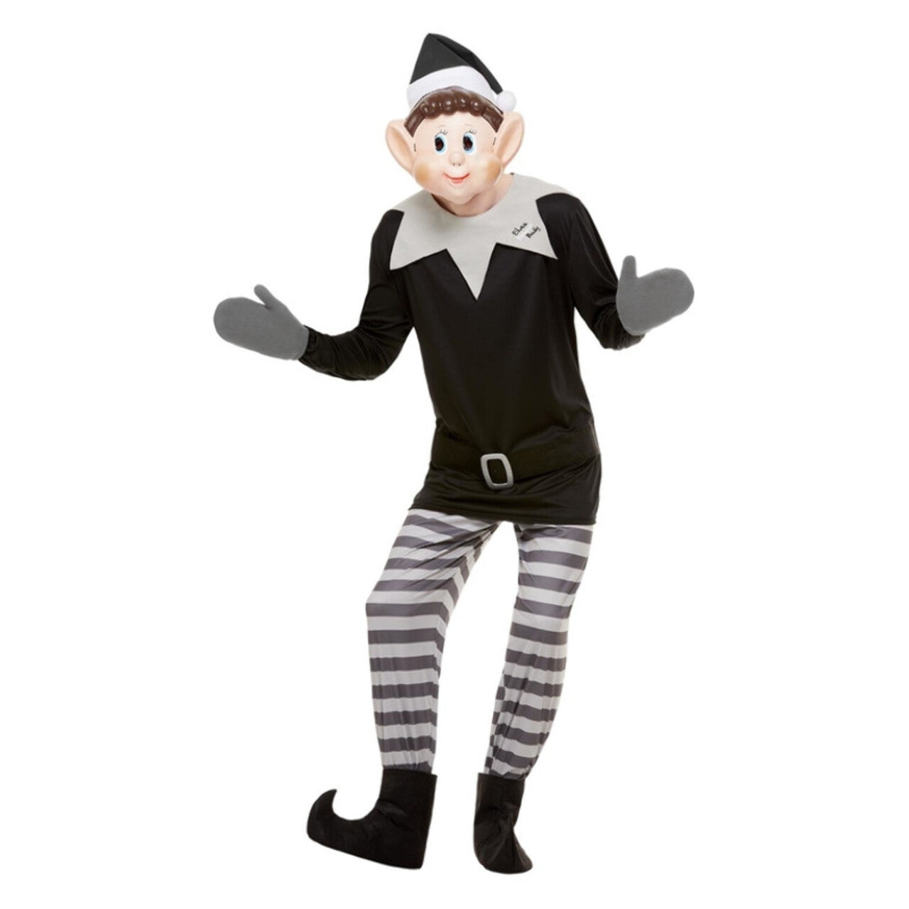Op deze afbeelding zie je een Kostuums, van het merk Smiffy's. Baldadige Kerst Elf Man Kostuum