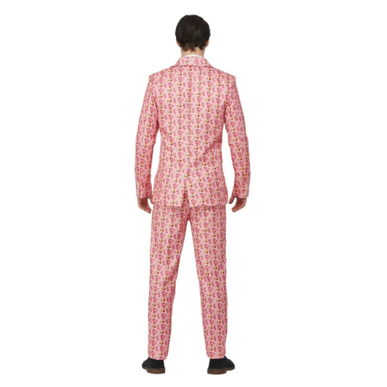 Op deze afbeelding zie je een Kostuums, van het merk Smiffy's. Komische Roze Pink Panther Man Kostuum