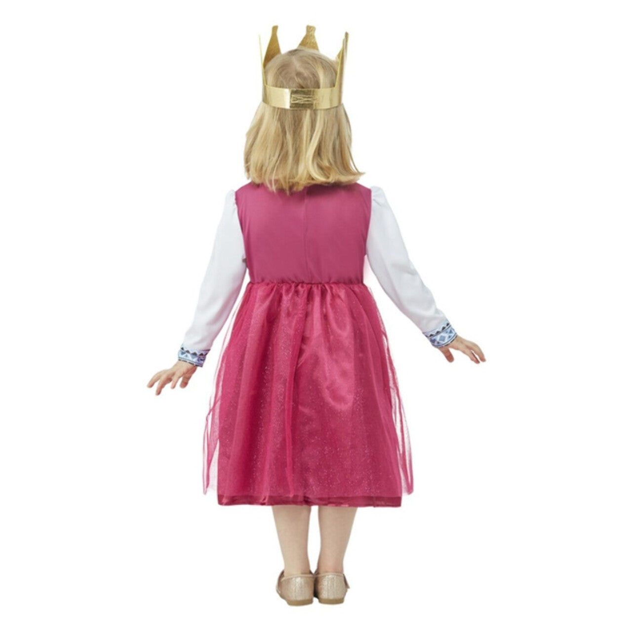 Op deze afbeelding zie je een Kostuums, van het merk Smiffy's. Masha De Roze Bosprinses Meisje Kostuum