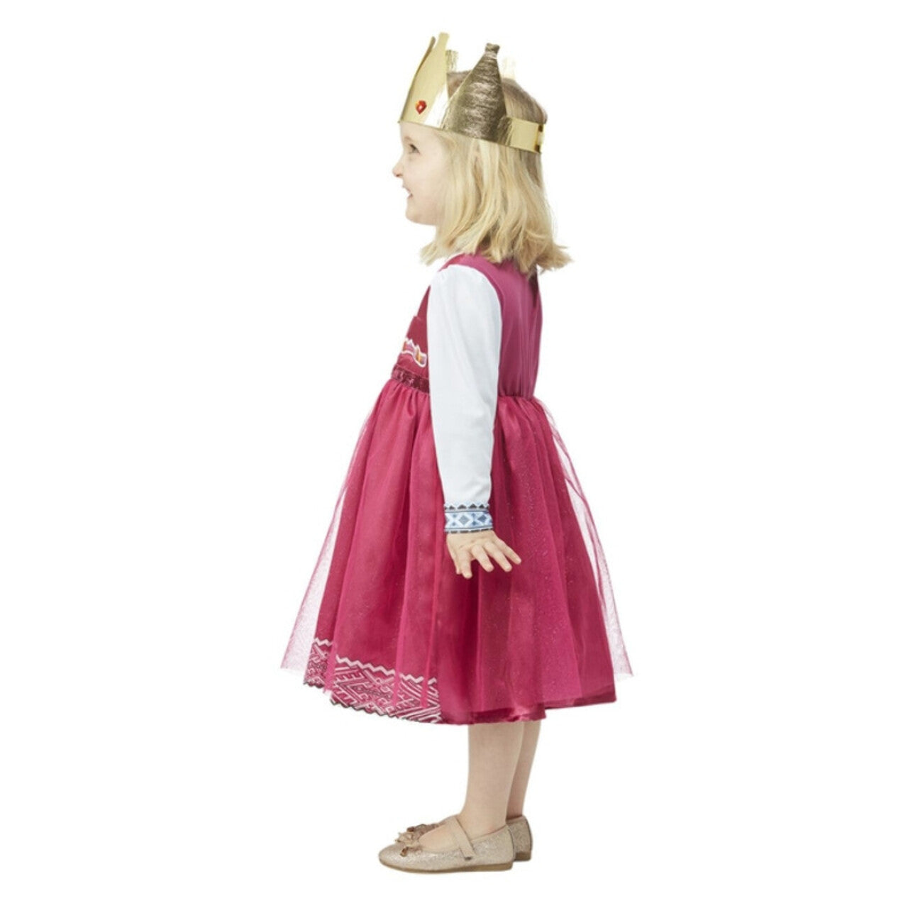Op deze afbeelding zie je een Kostuums, van het merk Smiffy's. Masha De Roze Bosprinses Meisje Kostuum