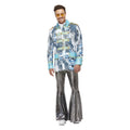 Blaue Psychedelische Jacke Elton Herren