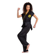 Op deze afbeelding zie je een Kostuums, van het merk Smiffy's. Cobra Kai Bad Snake Karate Kostuum