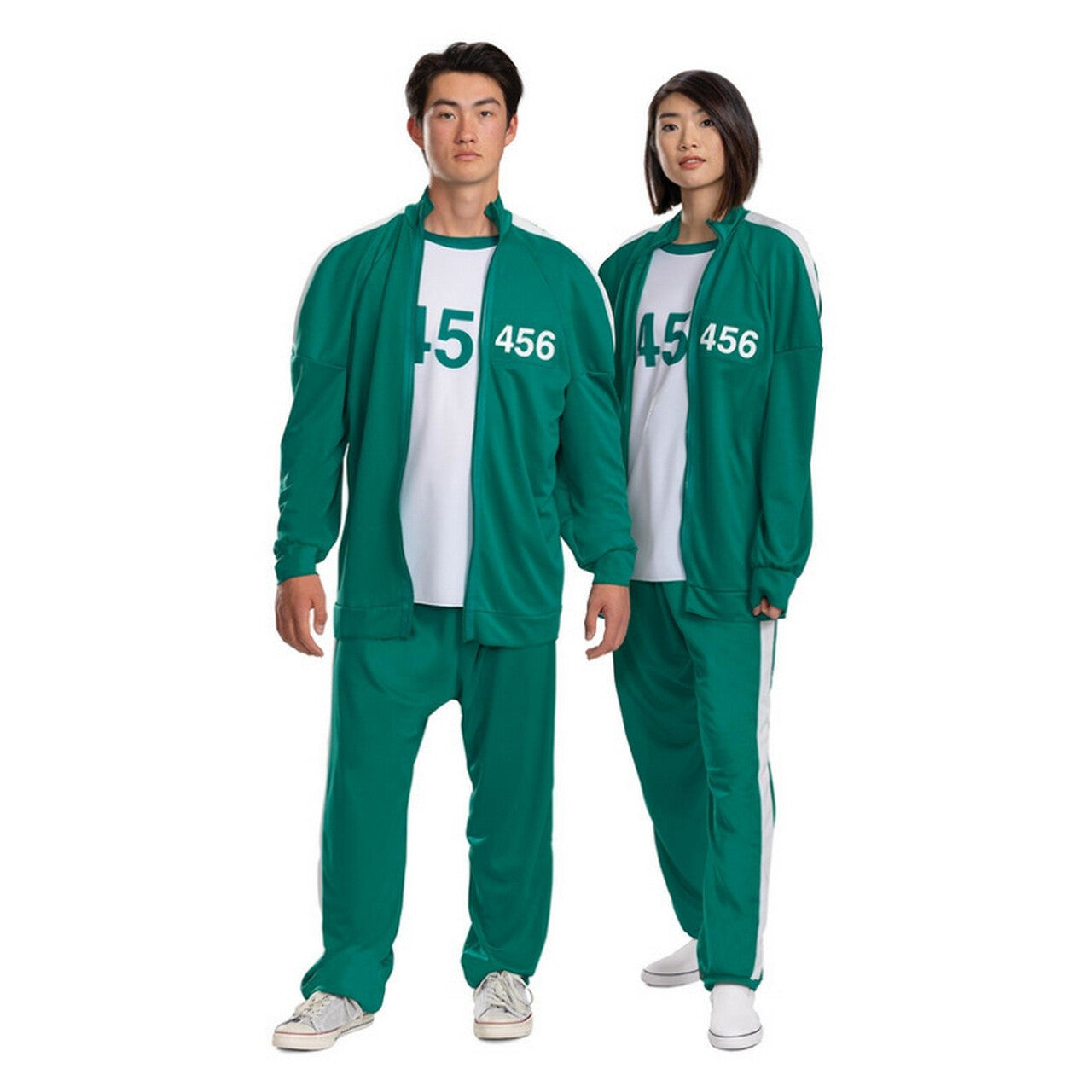 Op deze afbeelding zie je een Kostuums, van het merk Smiffy's. Netflix Squid Game™ Player 456 Seong Gi Hun Kostuum