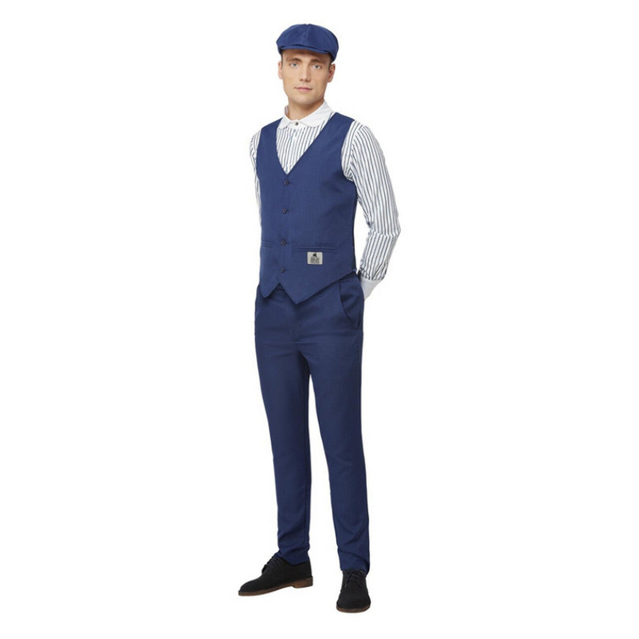 Op deze afbeelding zie je een Kostuums, van het merk Smiffy's. Zeer Goed Geklede Peaky Blinders Shelby Man Kostuum