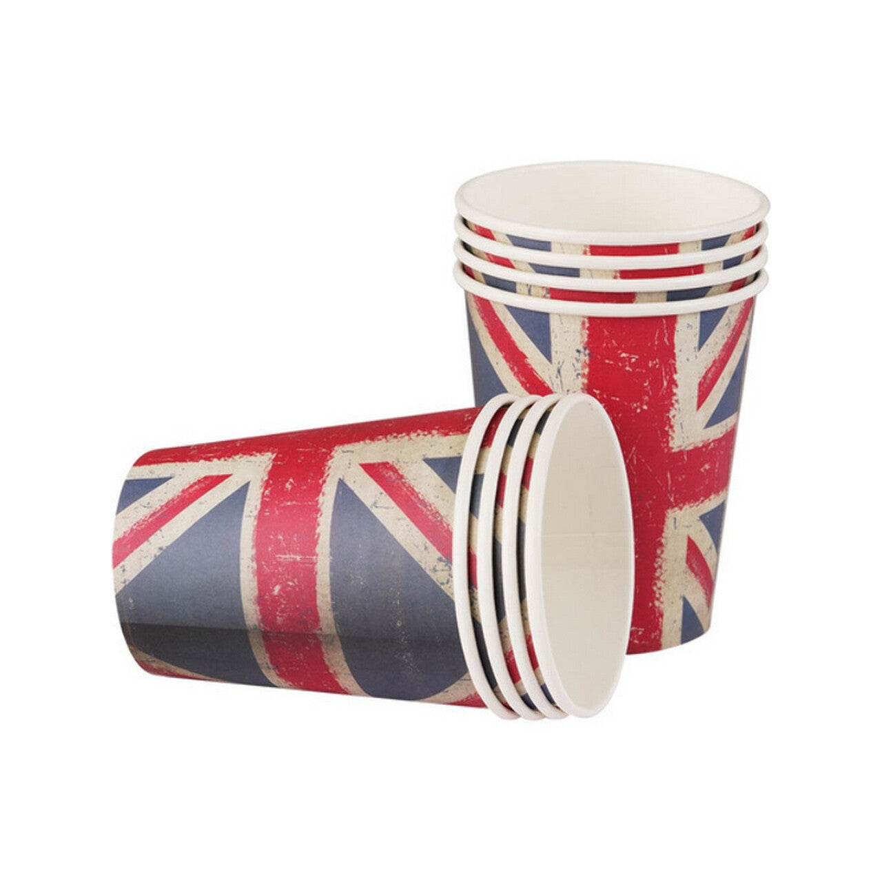 Op deze afbeelding zie je een Decoratie, van het merk Smiffy's. Engelse Vlag Feest Bekers
