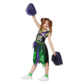 Vergifteter Cheerleader Verrückter Tanz Kostüm für Mädchen
