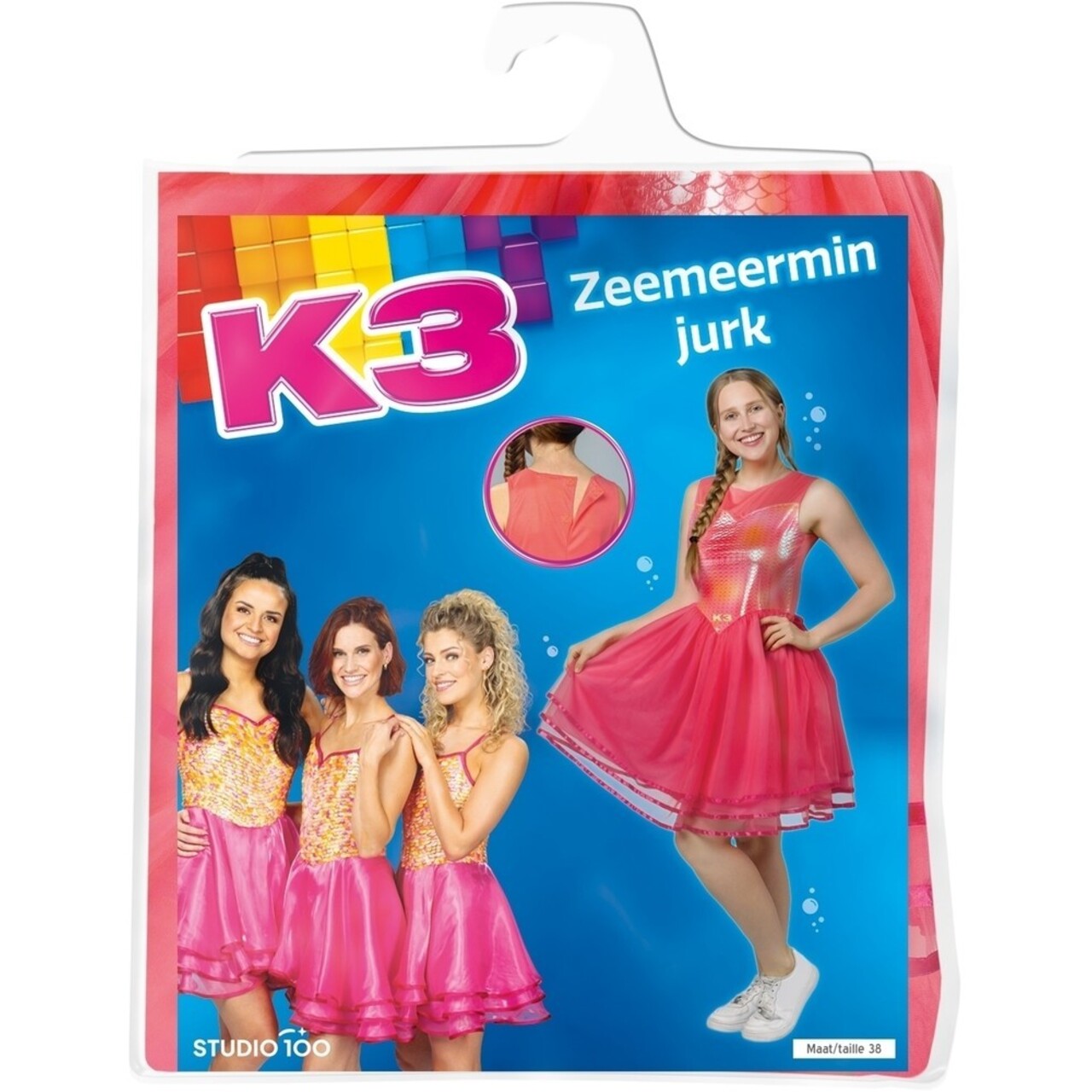 Op deze afbeelding zie je een Kostuums, van het merk Studio 100. K3 Verkleedjurk - Zeemeermin Jurk Vrouw