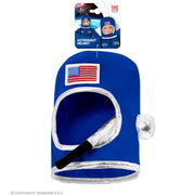 Op deze afbeelding zie je een Accessoires, van het merk Widmann. Ashton Astronaut Helm Blauw USA Kind