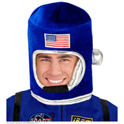 Op deze afbeelding zie je een Accessoires, van het merk Widmann. Alex USA Astronaut Helm Blauw