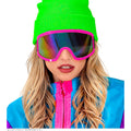 80er Neon Skibrille Pink