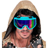 Eisblauer Panther Skibrille