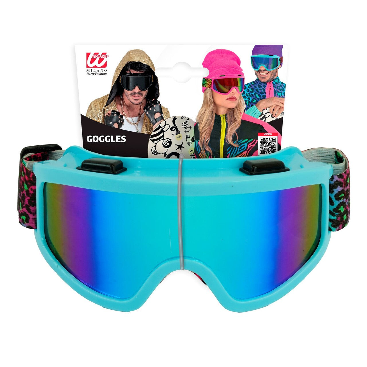 Op deze afbeelding zie je een Accessoires, van het merk Widmann. Blue Ice Panter Ski Bril