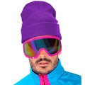 Lila Wintermütze Purple Snow Beanie