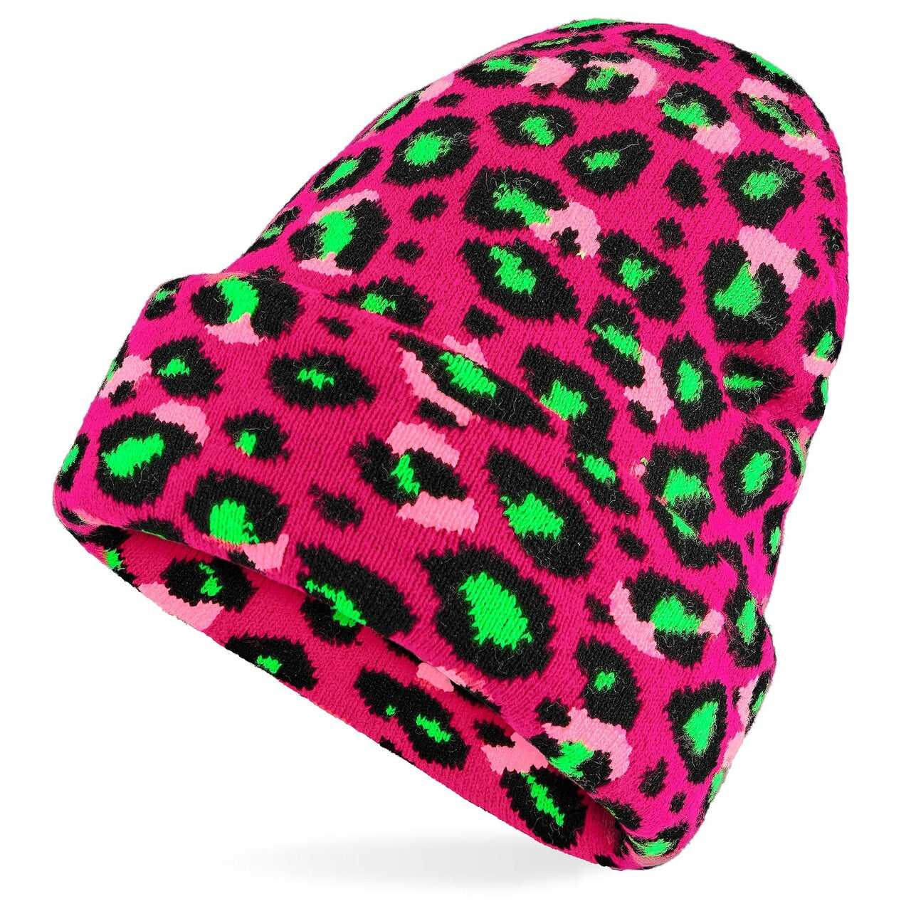 Op deze afbeelding zie je een Accessoires, van het merk Widmann. Pink Leopard Muts