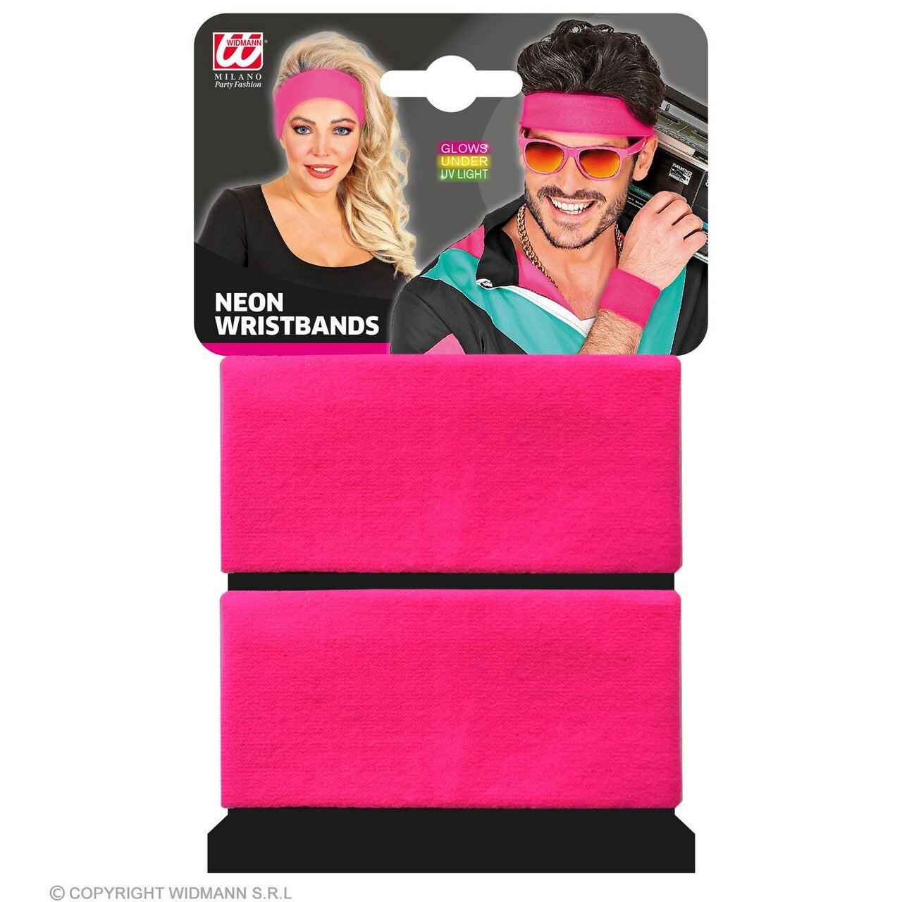 Op deze afbeelding zie je een Accessoires, van het merk Widmann. Not Afraid To Move Zweetband Pols Neon Roze