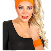 Op deze afbeelding zie je een Accessoires, van het merk Widmann. Not Afraid To Move Zweetband Pols Neon Oranje