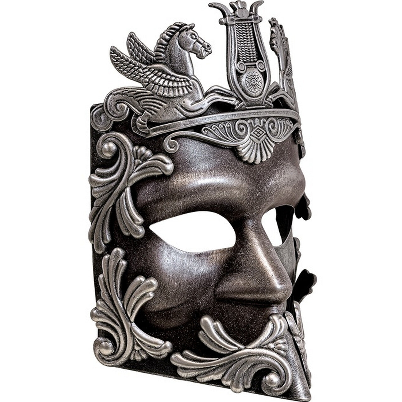 Op deze afbeelding zie je een Accessoires, van het merk Widmann. Victory Of Greece Masker Zilver