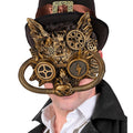 Goldene Fantasy Wolfmaske Steampunk