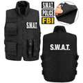 Schwarze Swat-Weste Fbi Polizei Unisex