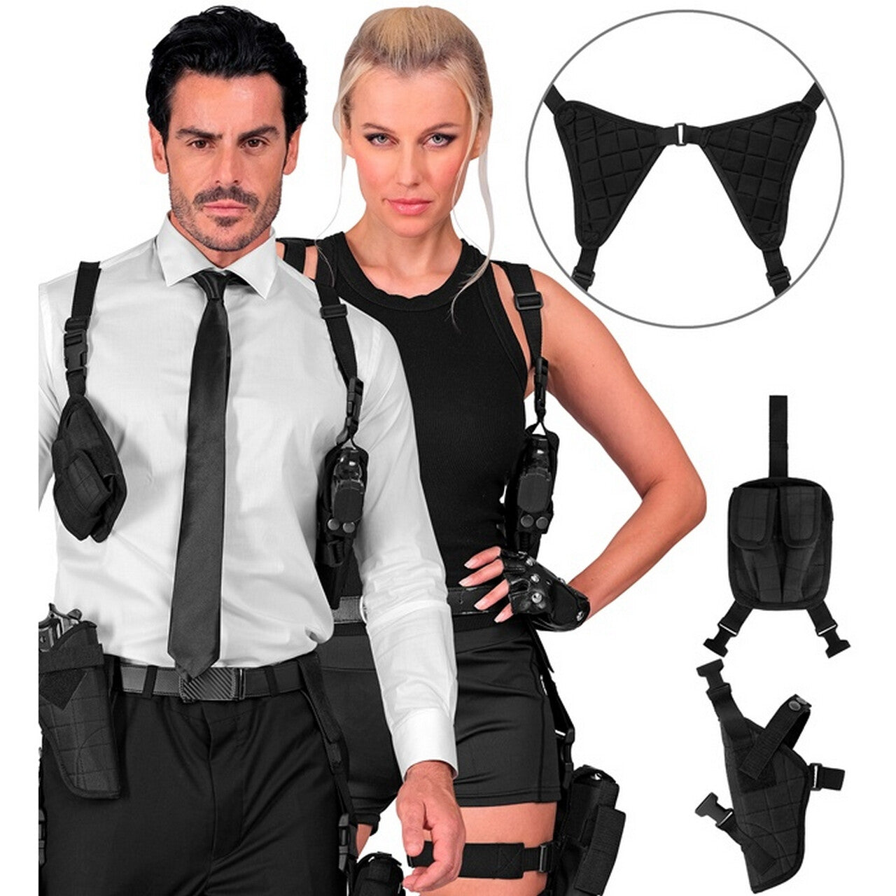 Op deze afbeelding zie je een Accessoires, van het merk Widmann. Schouderholster Quick Shot