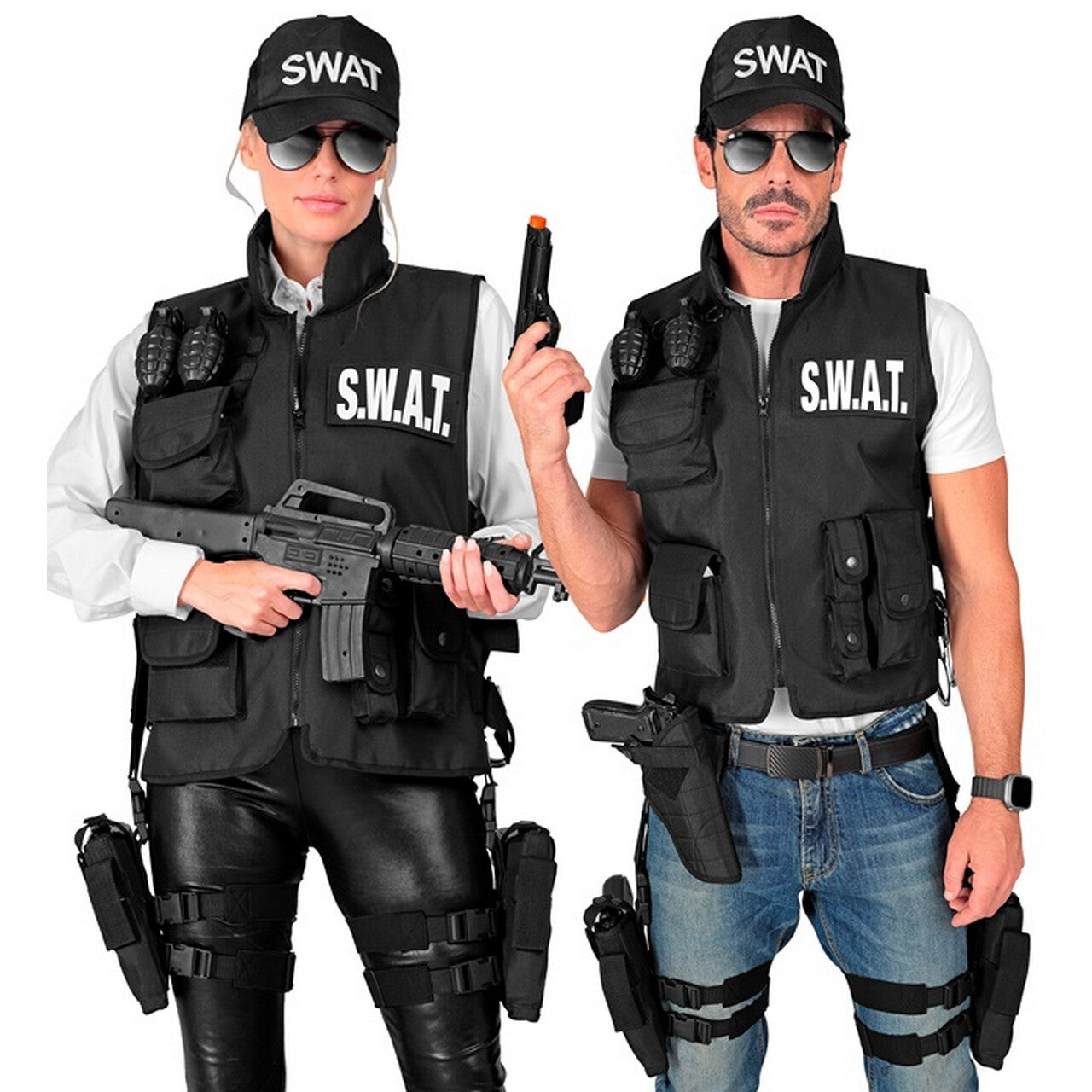 Op deze afbeelding zie je een Accessoires, van het merk Widmann. Beenholster Rechts Commando Skills