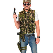 Op deze afbeelding zie je een Accessoires, van het merk Widmann. Rechter Beenholster Commanco Camo