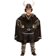 Op deze afbeelding zie je een Kostuums, van het merk Widmann. Zwart Ivar De Viking Jongen Kostuum
