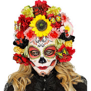 Op deze afbeelding zie je een Accessoires, van het merk Widmann. Masker Dag Van De Doden Bloemen