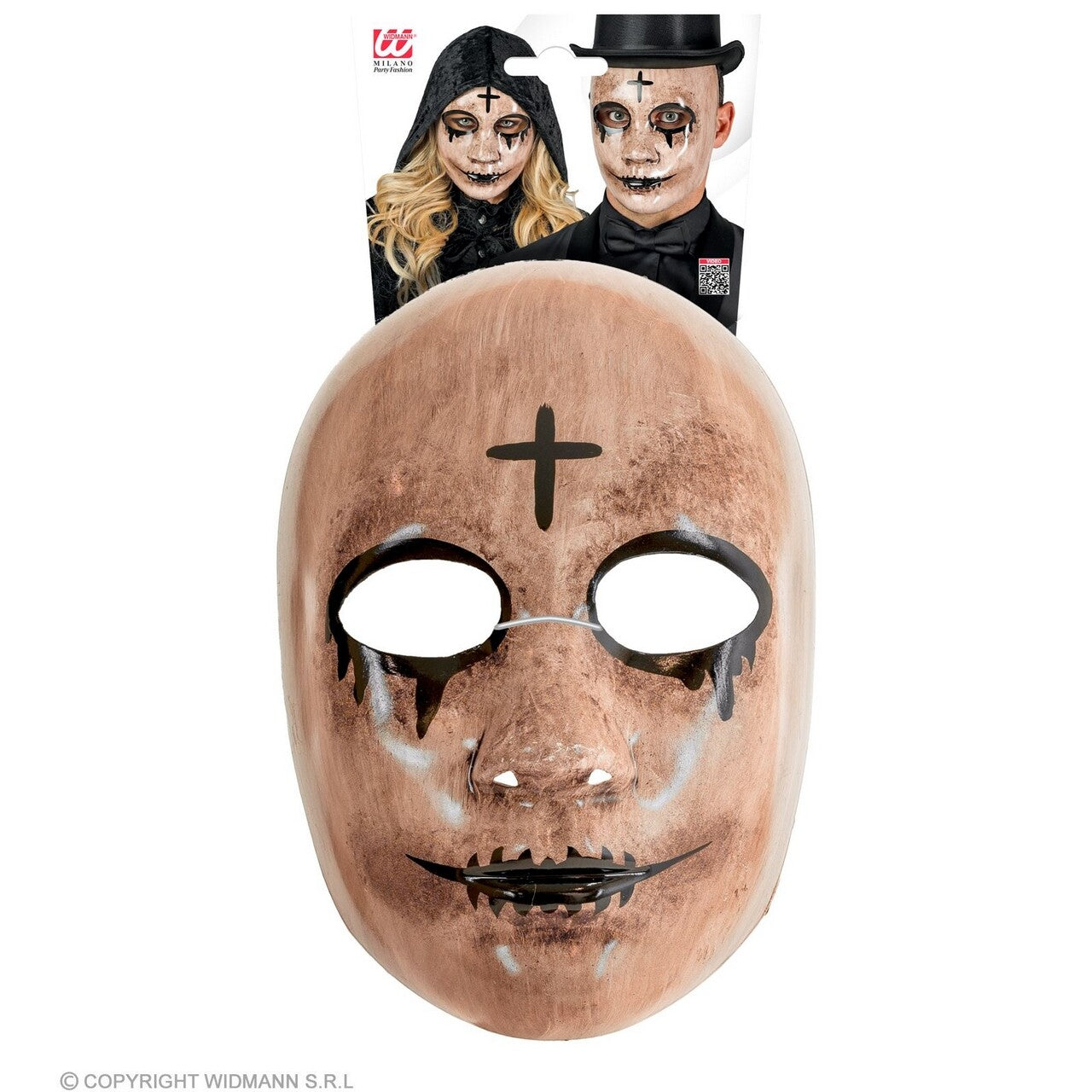 Op deze afbeelding zie je een Accessoires, van het merk Widmann. Masker Theater Voodoo The Pruge