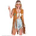 Lange Fransen Hippie-Weste Damen