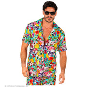 Op deze afbeelding zie je een Kostuums, van het merk Widmann. Tropical Party Of The Dead Shirt Man