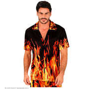 Op deze afbeelding zie je een Kostuums, van het merk Widmann. Bbq Meat On Fire Shirt Man