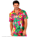 Exotisches Pink-Strandhemd Herren