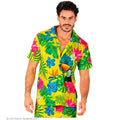 Tropische Insel Beach Blumen Gelb Shirt Herren