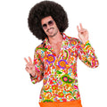Super 60s Peace & Flower Power Hemd Herren
