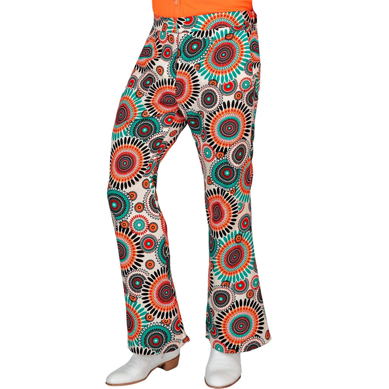 Op deze afbeelding zie je een Kostuums, van het merk Widmann. Super 60s True Vintage Wijde Pijpen Broek Man