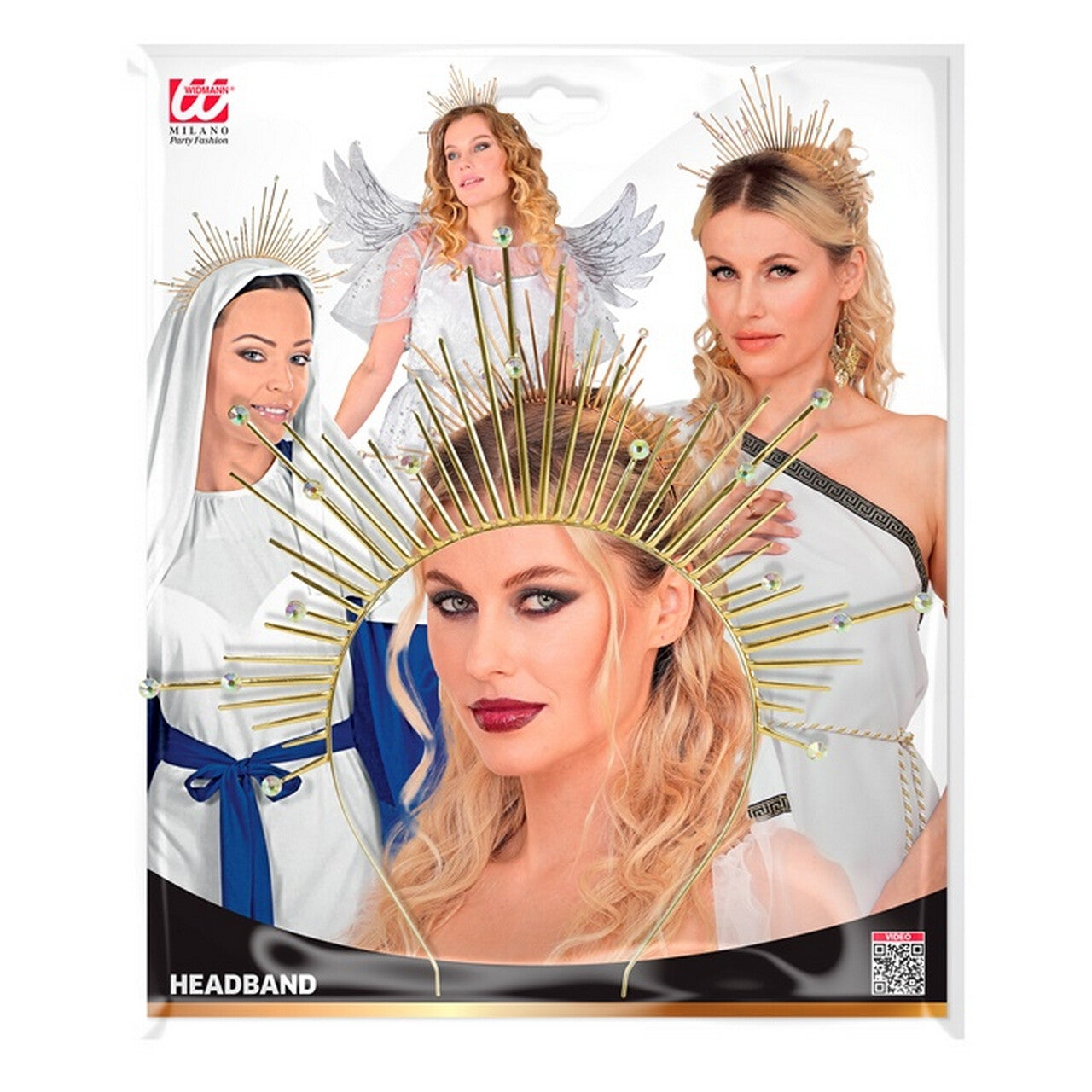 Op deze afbeelding zie je een Accessoires, van het merk Widmann. Gouden Halo Haarband