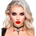 Vampir Chice Schmuckset Ohrringe Mit Choker