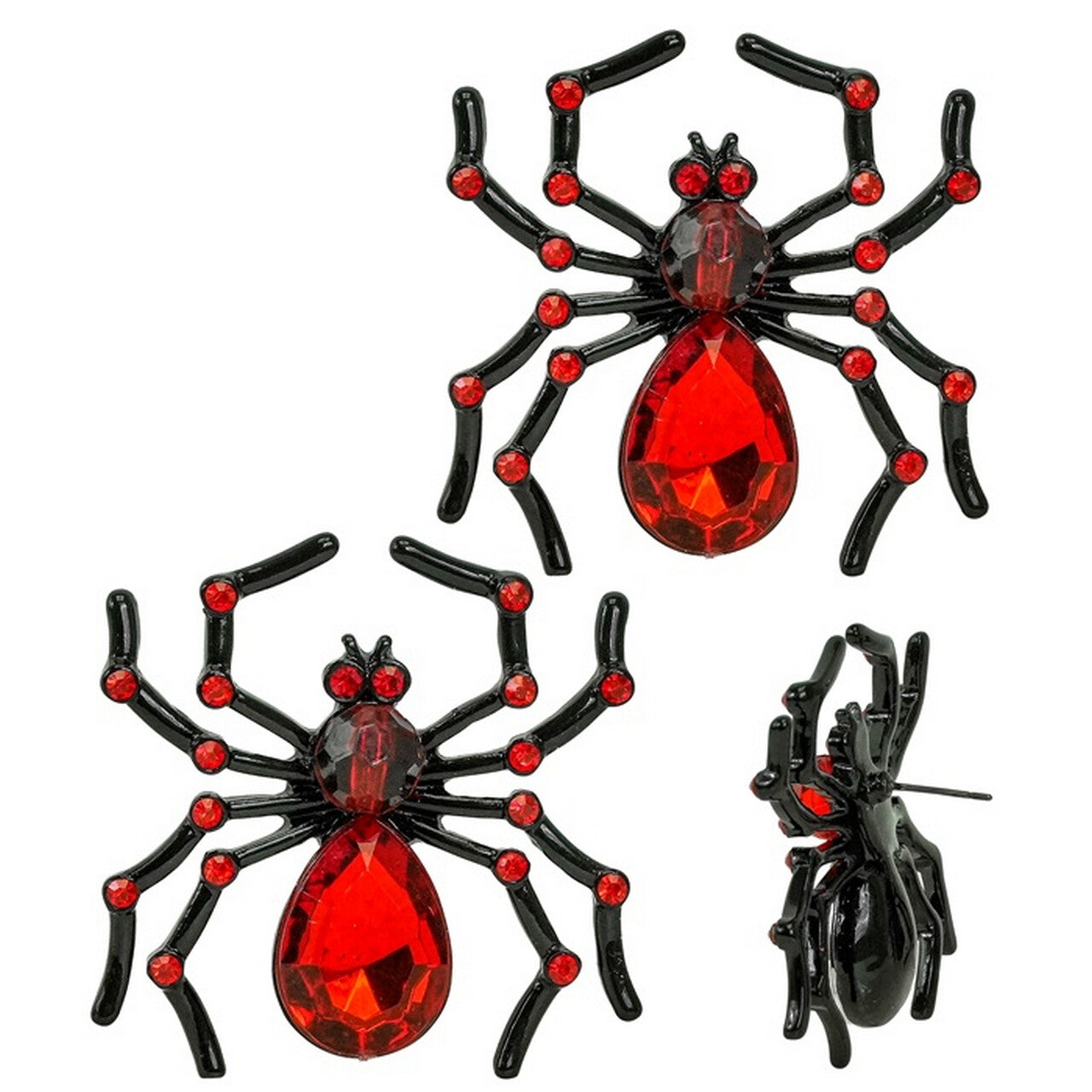 Op deze afbeelding zie je een Accessoires, van het merk Widmann. Oorbellen Red Spider