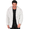 Winterweißer Fellmantel Unisex