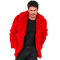Dress To Impress Roter Kunstpelzmantel Unisex