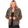 Ungezähmte Leopardenjacke Damen